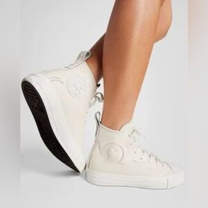 Converse Women's Cream High-Top Sneakers